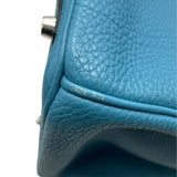 エルメス HERMES バーキン35 □K刻印　(2007年製) ブルージーン　シルバー金具 トゴ レディース ハンドバッグ