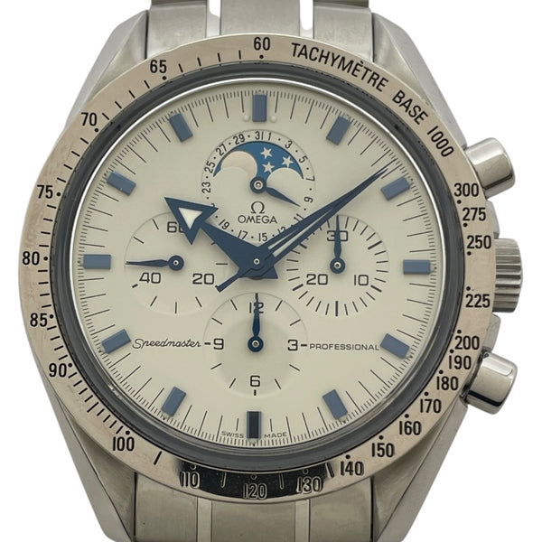 オメガ OMEGA スピードマスタープロフェッショナル ムーンフェイズ 3575.20 ホワイト SS 手巻き メンズ 腕時計