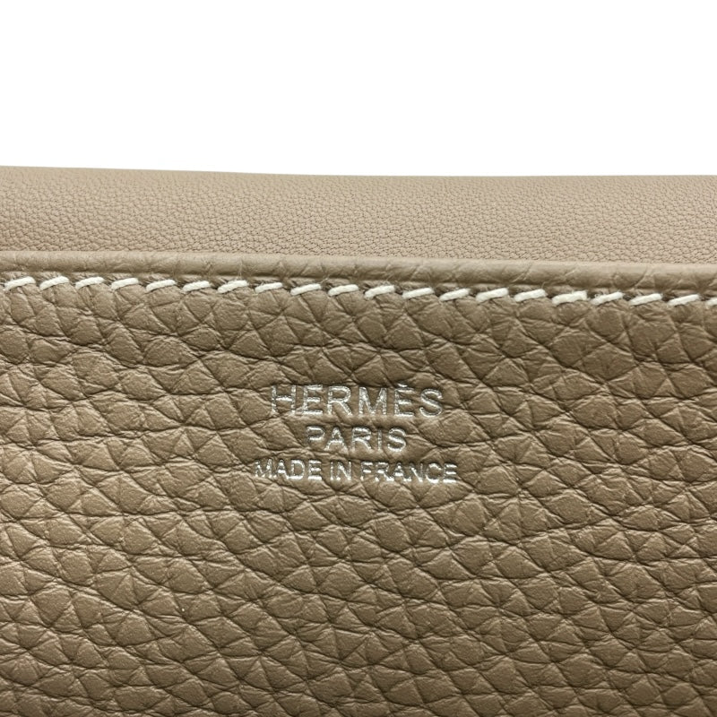 エルメス HERMES アルザン25 W刻 エトゥープ SV金具 トリヨン レディース ショルダーバッグ