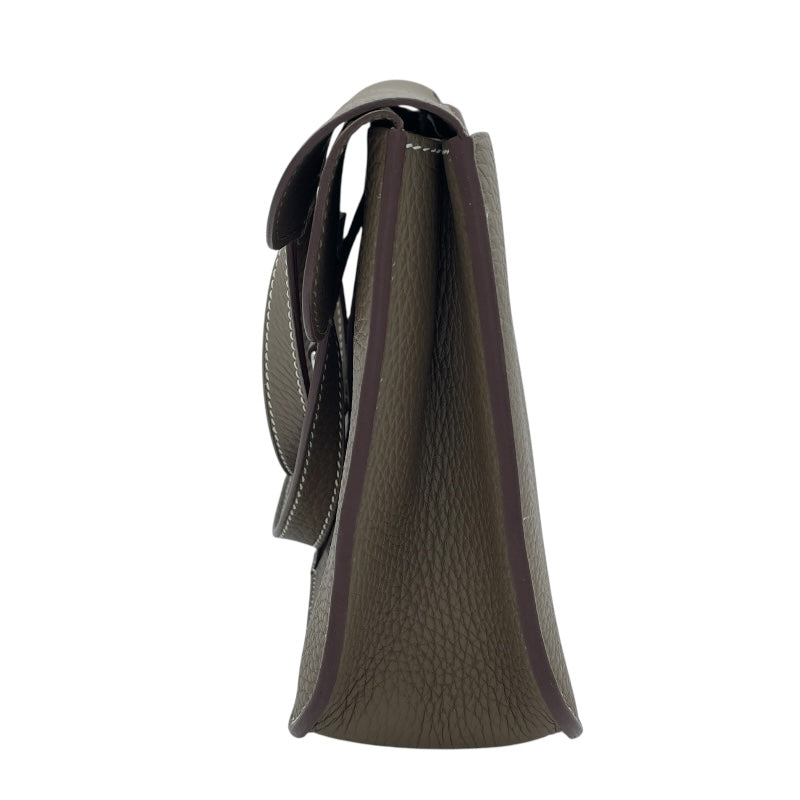 エルメス HERMES アルザン25 W刻 エトゥープ SV金具 トリヨン レディース ショルダーバッグ