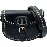 クリスチャン・ディオール Christian Dior ボビースモールショルダー M93369BTW ブラック SV金具 レザー・スタッズ レディース ショルダーバッグ