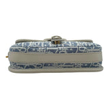 クリスチャン・ディオール Christian Dior ボビーイーストウェスト M9335UDFD アイボリー/ブルー オブリーク/レザー/リネン レディース ショルダーバッグ