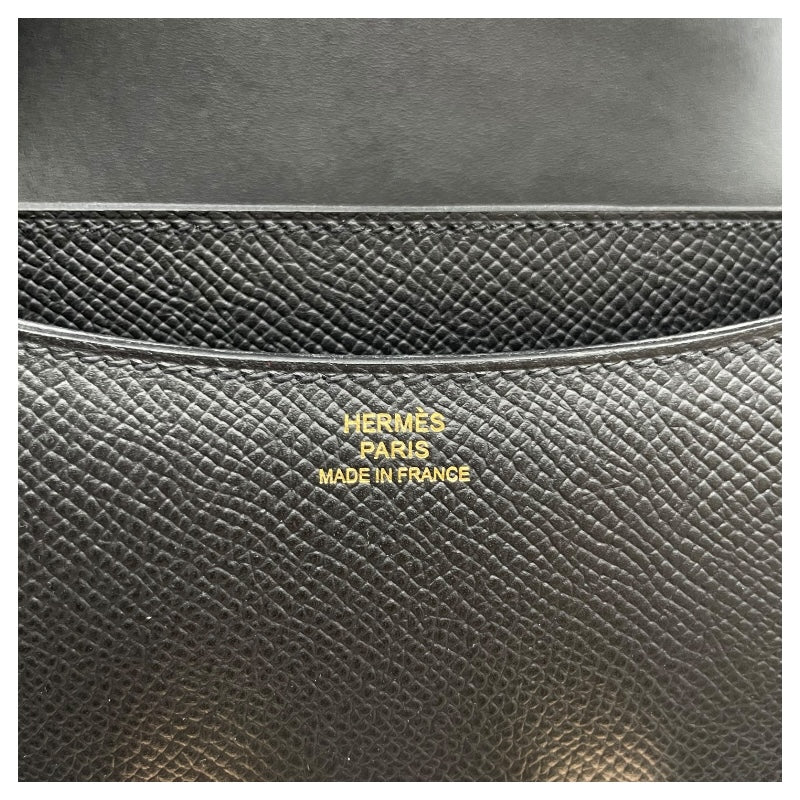 エルメス HERMES コンスタンス3 ミニ K刻 ブラック PG金具 エプソン レディース ショルダーバッグ