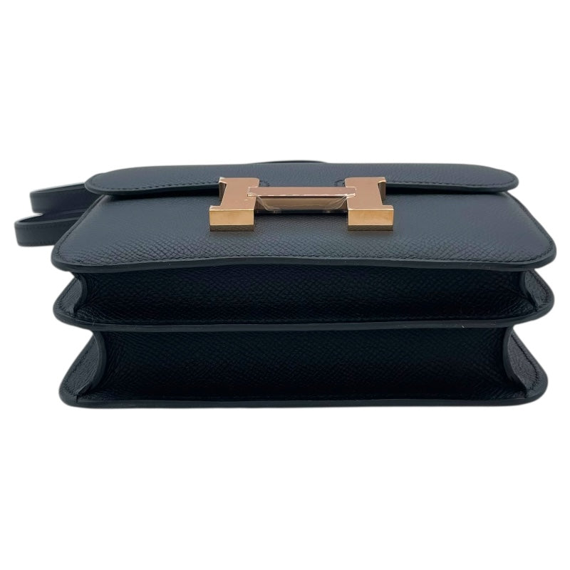 エルメス HERMES コンスタンス3 ミニ K刻 ブラック PG金具 エプソン レディース ショルダーバッグ