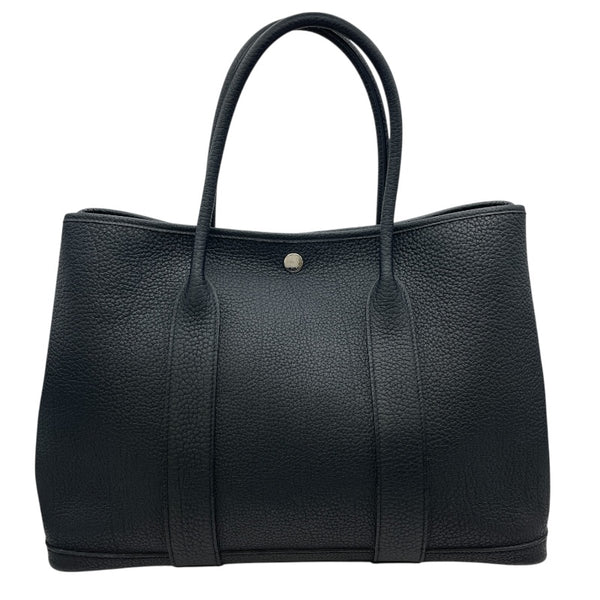 エルメス HERMES ガーデンパーティPM Y刻 ブラック SV金具 ネゴンダ ユニセックス ハンドバッグ