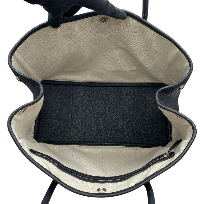 エルメス HERMES ガーデンパーティPM Y刻 ブラック SV金具 ネゴンダ ユニセックス ハンドバッグ