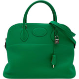 エルメス HERMES ボリード35 □P刻 バンブー トリヨン レディース ハンドバッグ