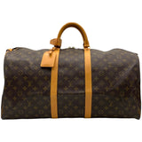 ルイ・ヴィトン LOUIS VUITTON キーポル 55 M41424 ブラウン モノグラム ユニセックス ボストンバッグ