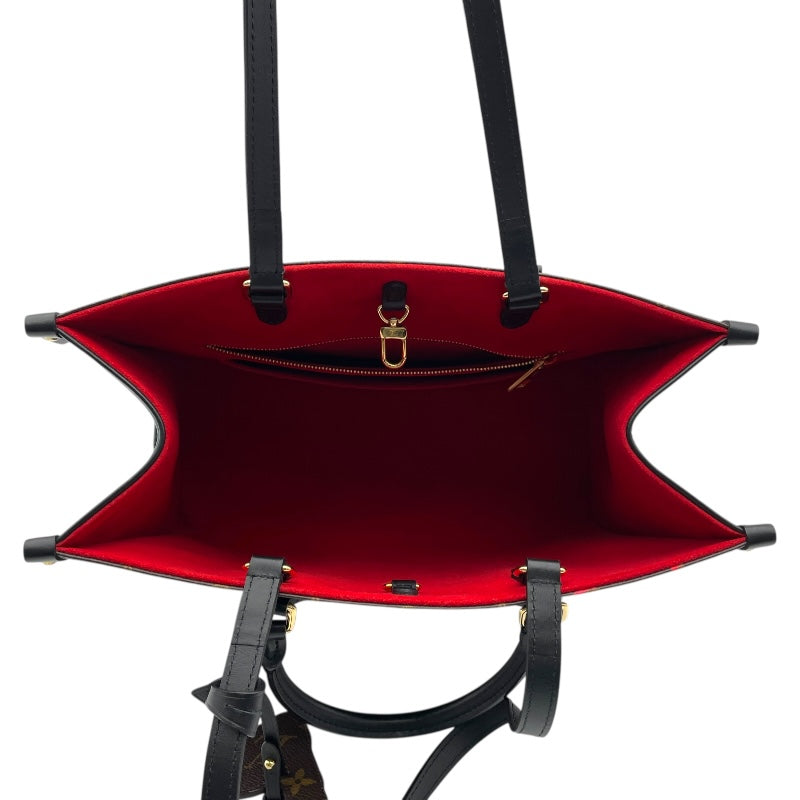 ルイ・ヴィトン LOUIS VUITTON オンザゴーMMフォールインラブ香港限定 M45888 ブラウン モノグラム レディース トートバッグ