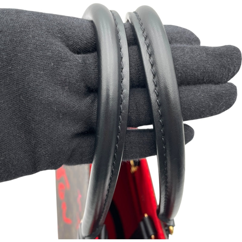 ルイ・ヴィトン LOUIS VUITTON オンザゴーMMフォールインラブ香港限定 M45888 ブラウン モノグラム レディース トートバッグ