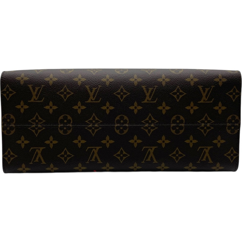 ルイ・ヴィトン LOUIS VUITTON オンザゴーMMフォールインラブ香港限定 M45888 ブラウン モノグラム レディース トートバッグ