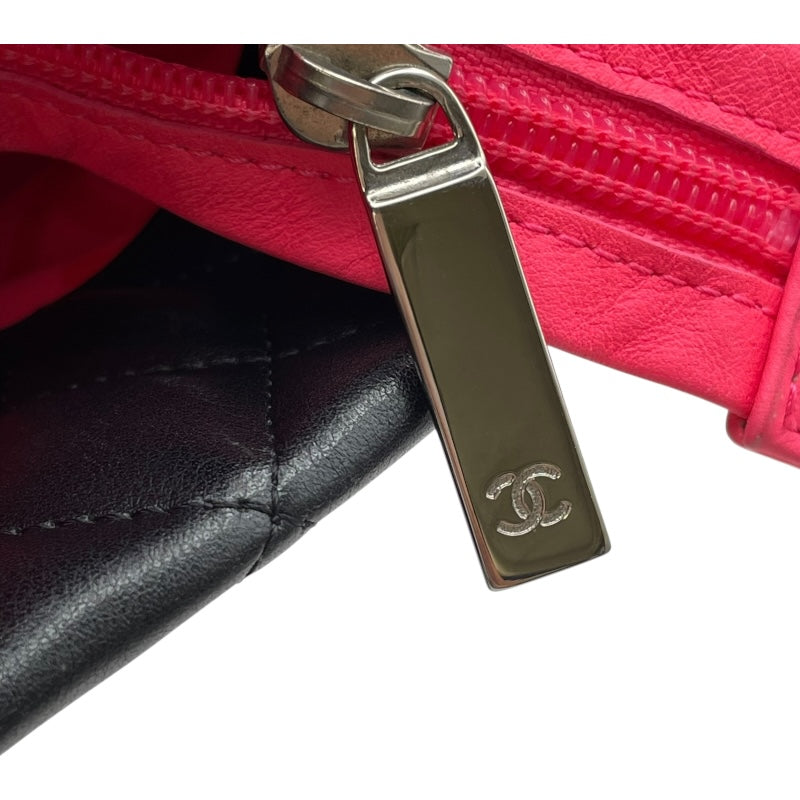 シャネル CHANEL カンボンライン ミディアム A23167 12番台 ブラック SV金具 カーフ レディース トートバッグ