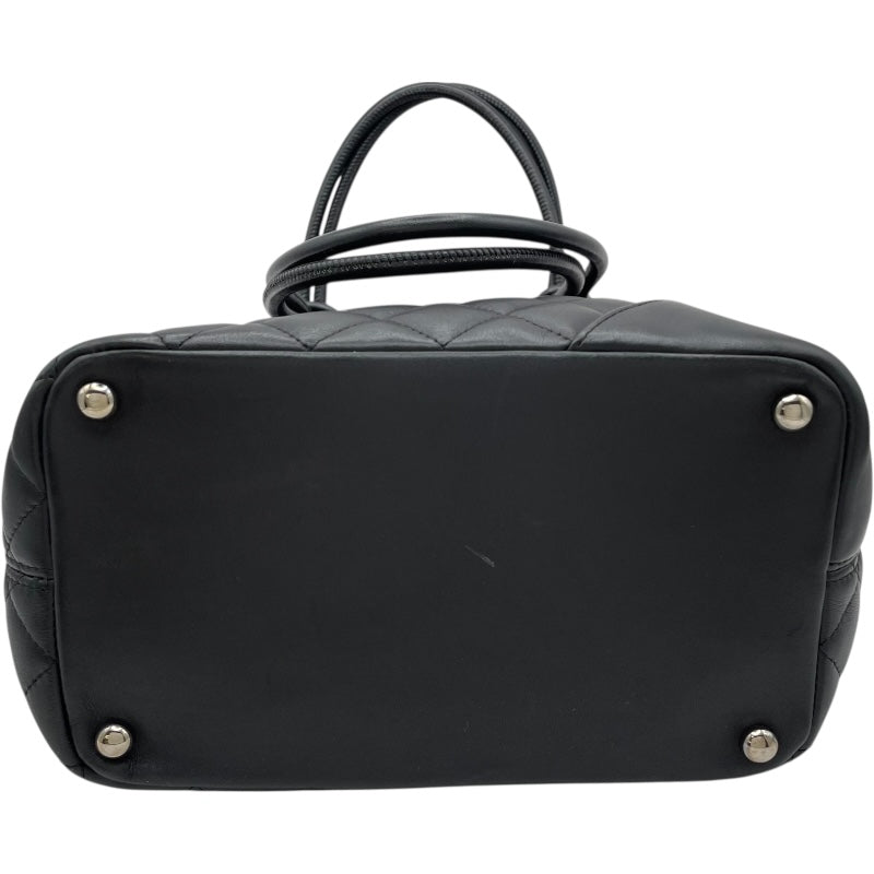 シャネル CHANEL カンボンライン ミディアム A23167 12番台 ブラック SV金具 カーフ レディース トートバッグ