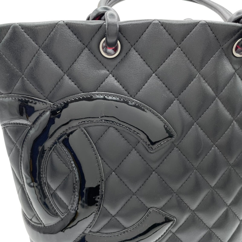 シャネル CHANEL カンボンライン ミディアム A23167 12番台 ブラック SV金具 カーフ レディース トートバッグ