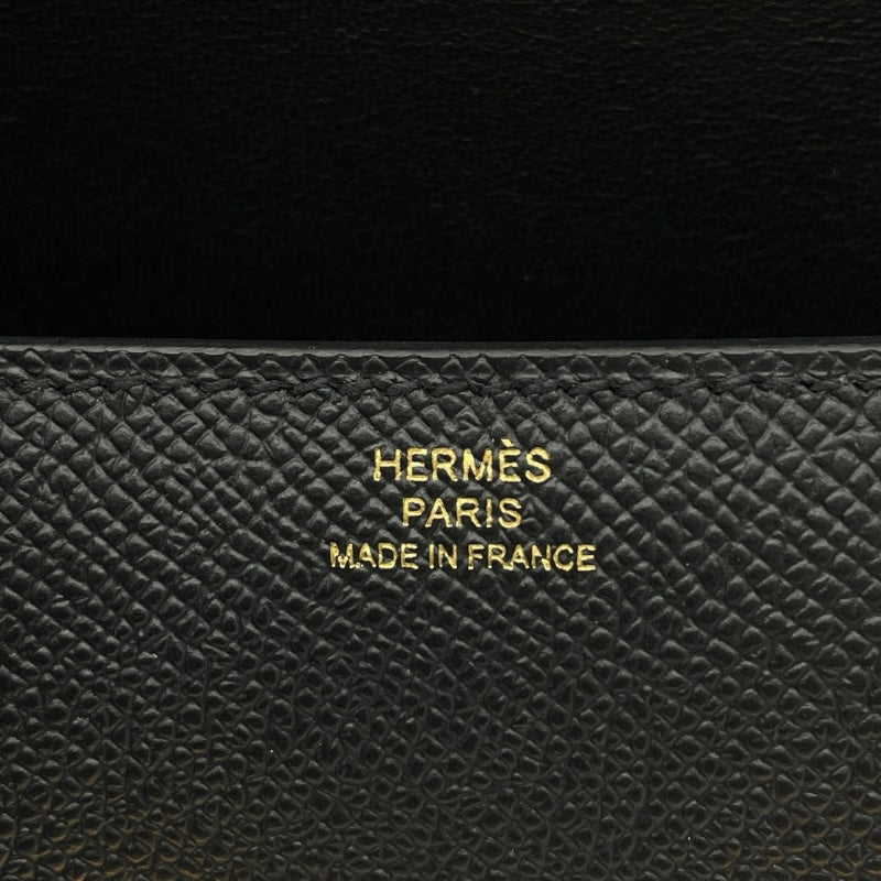 エルメス HERMES コンスタンス エラン W刻 ブラック PG金具 エプソン レディース ショルダーバッグ