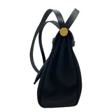 エルメス HERMES エールバッグジップPM U刻 ブラック GD金具 トワル/ヴァッシュハンター レディース ハンドバッグ