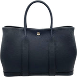エルメス HERMES ガーデンパーティPM U刻 ブルーインディゴ SV金具 ネゴンダ レディース ハンドバッグ
