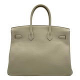 エルメス HERMES バーキン35 D刻印 クレ SV金具 トリヨン レディース ハンドバッグ