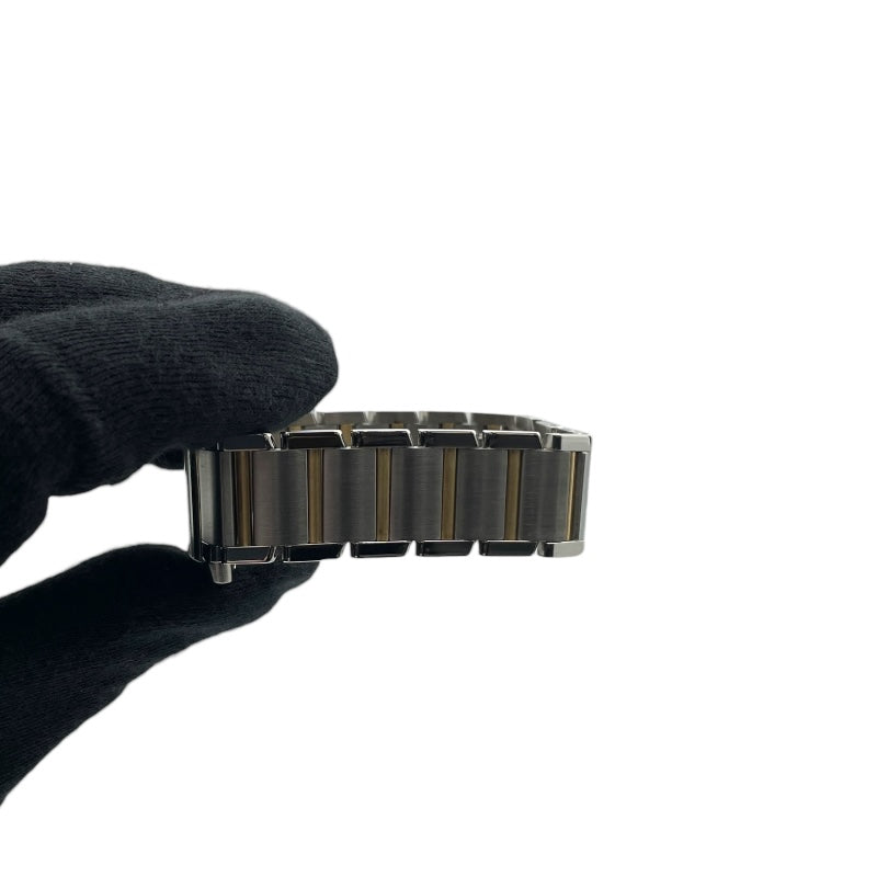 カルティエ Cartier タンクフランセーズ MM W51012Q4 ホワイト SS/YG レディース 腕時計