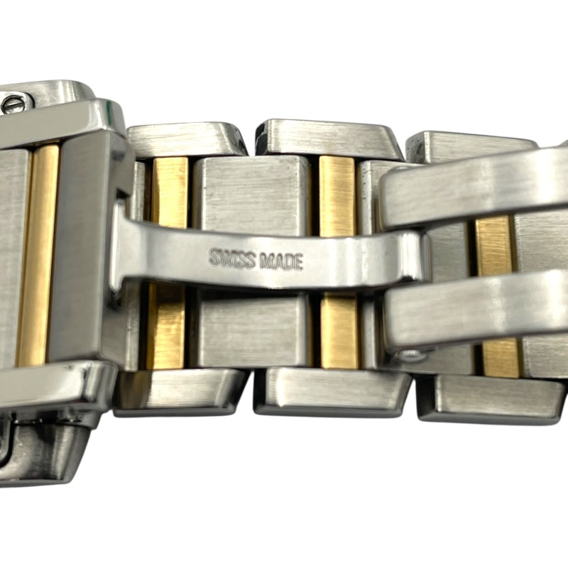 カルティエ Cartier タンクフランセーズ MM W51012Q4 ホワイト SS/YG レディース 腕時計