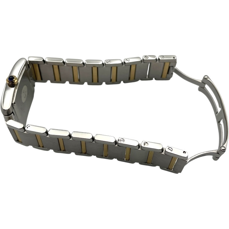 カルティエ Cartier タンクフランセーズ MM W51012Q4 ホワイト SS/YG レディース 腕時計