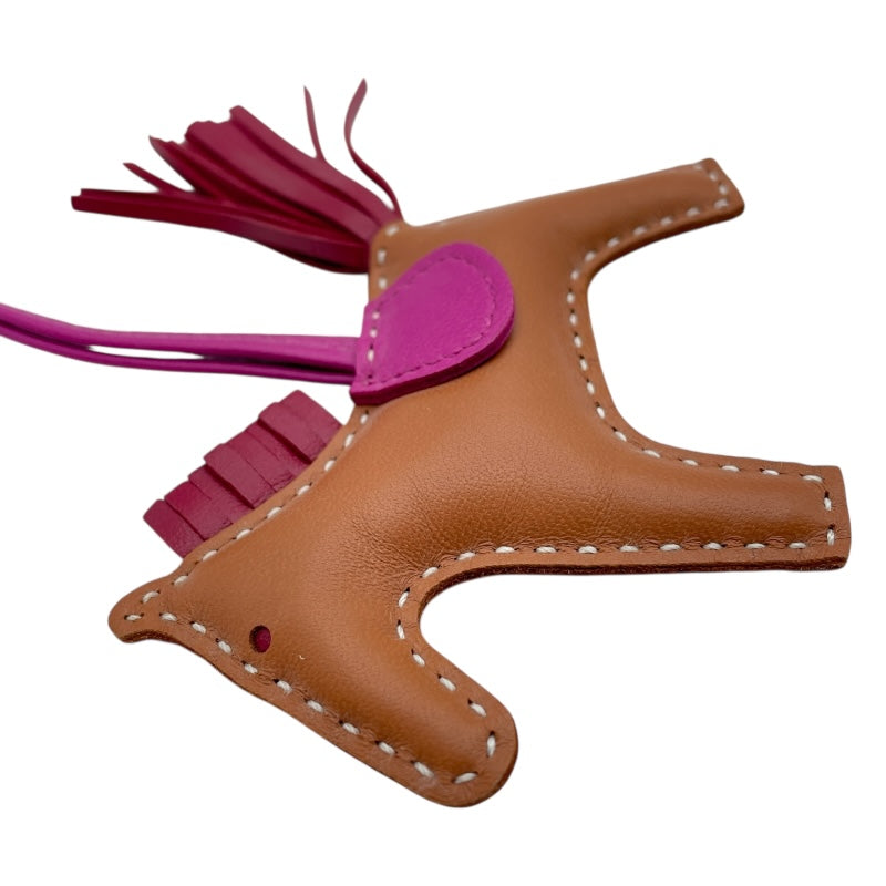 エルメス HERMES ロデオPM Y刻 ゴールドxルビーxローズパープル アニョーミロ レディース チャーム