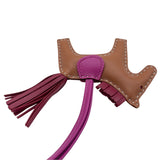 エルメス HERMES ロデオPM Y刻 ゴールドxルビーxローズパープル アニョーミロ レディース チャーム