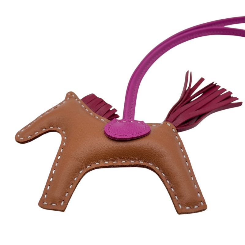 エルメス HERMES ロデオPM Y刻 ゴールドxルビーxローズパープル アニョーミロ レディース チャーム