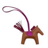 エルメス HERMES ロデオPM Y刻 ゴールドxルビーxローズパープル アニョーミロ レディース チャーム