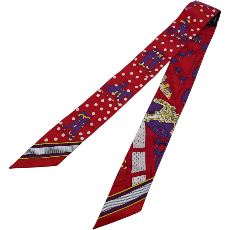 エルメス HERMES ツイリー LES NOUVEAUX AMOREUX シルク レディース スカーフ