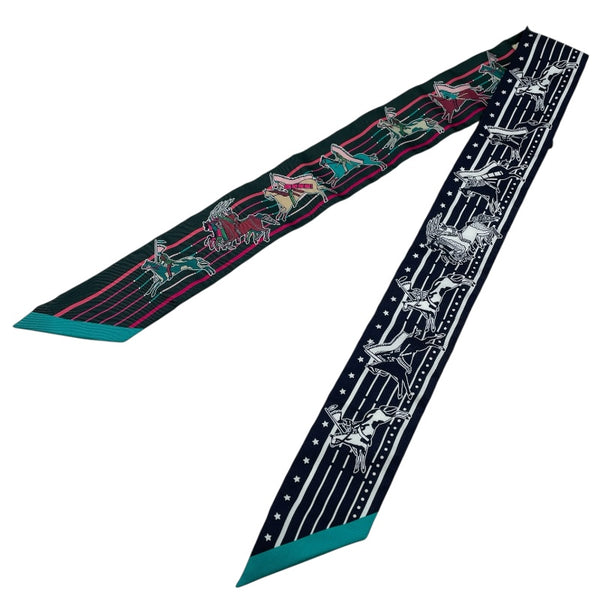 エルメス HERMES ツイリー PANI LA SHAR PAMNEE マルチカラー シルク レディース スカーフ