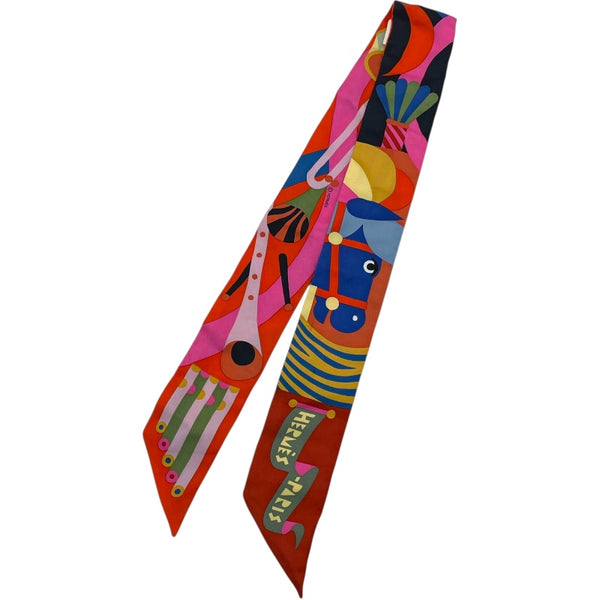 エルメス HERMES ツイリー PARADE EN FANFARE シルク レディース スカーフ