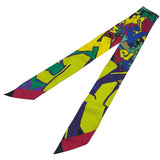 エルメス HERMES ツイリー GRAFF HERMES マルチカラー シルク レディース スカーフ