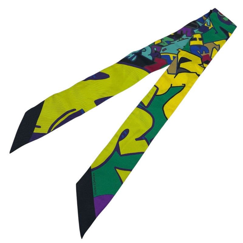 エルメス HERMES ツイリー GRAFF HERMES マルチカラー シルク レディース スカーフ