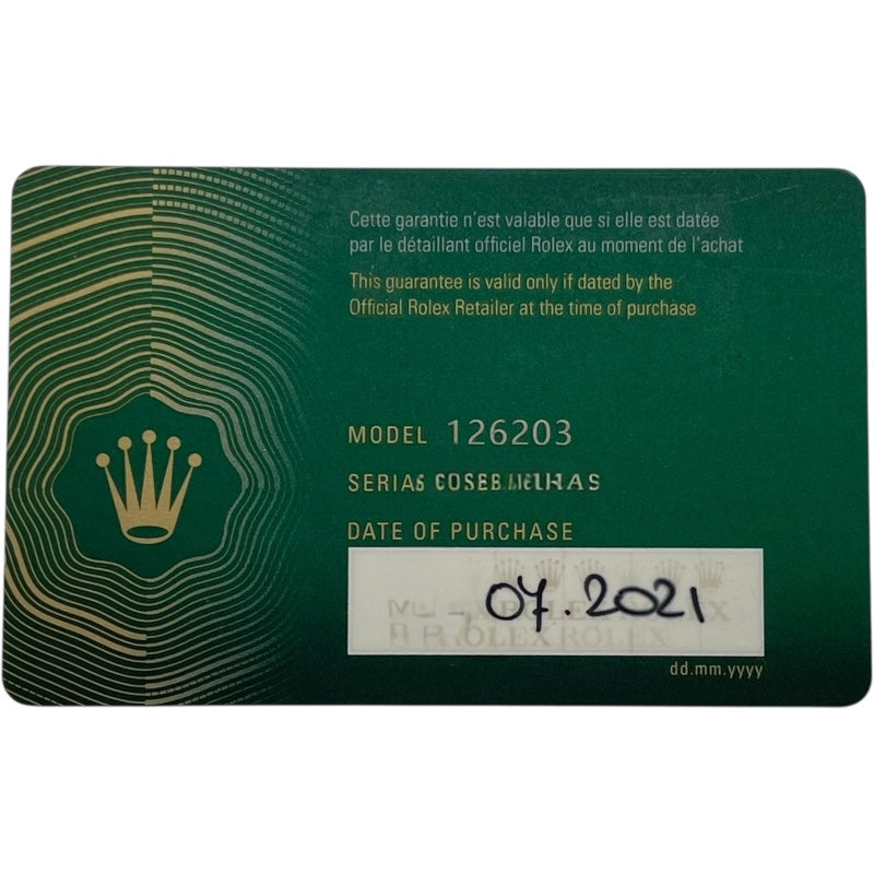 ロレックス ROLEX デイトジャスト36 パームモチーフ 126203 ゴールド/パームモチーフ K18/SS 自動巻き メンズ 腕時計