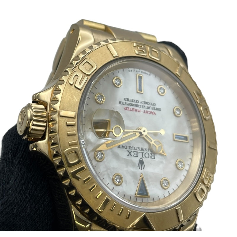 ロレックス ROLEX ヨットマスター ホワイトシェル 16628NGS ホワイト K18YG 自動巻き メンズ 腕時計