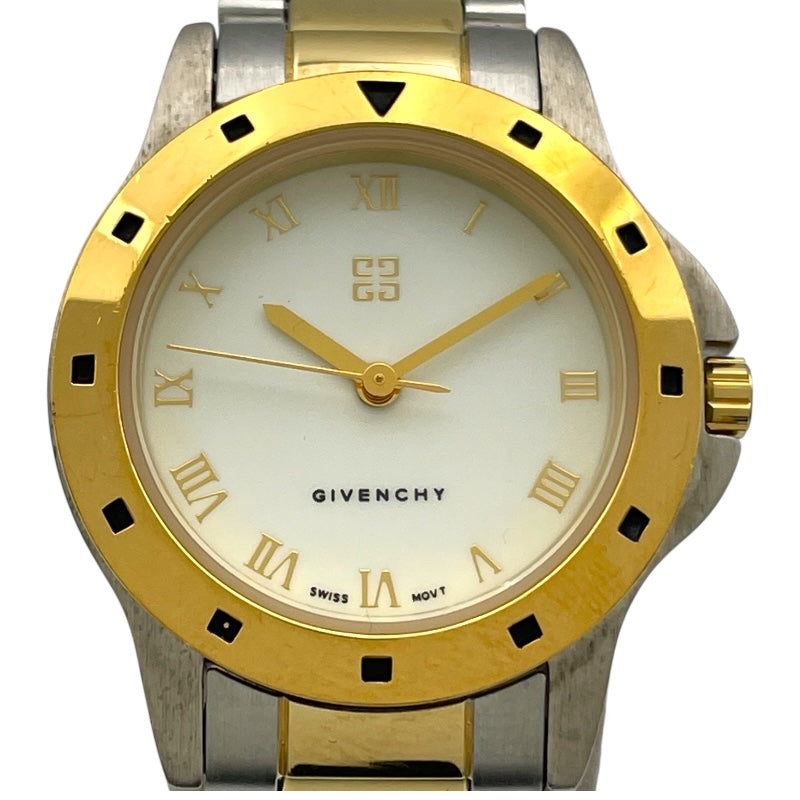 ジバンシィ GIVENCHY レディースウォッチ ホワイト SS/GP クオーツ レディース 腕時計