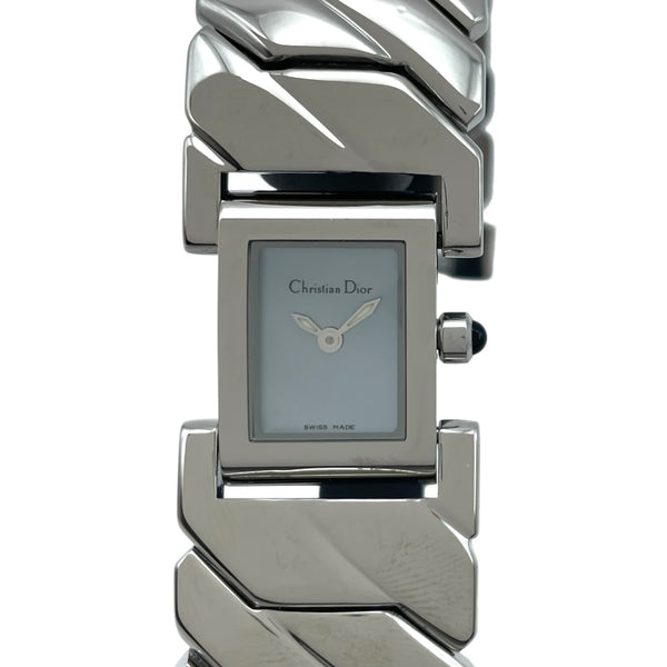 クリスチャン・ディオール Christian Dior アールデコ ブルーシェル D72-100 ブルー SS クオーツ レディース 腕時計