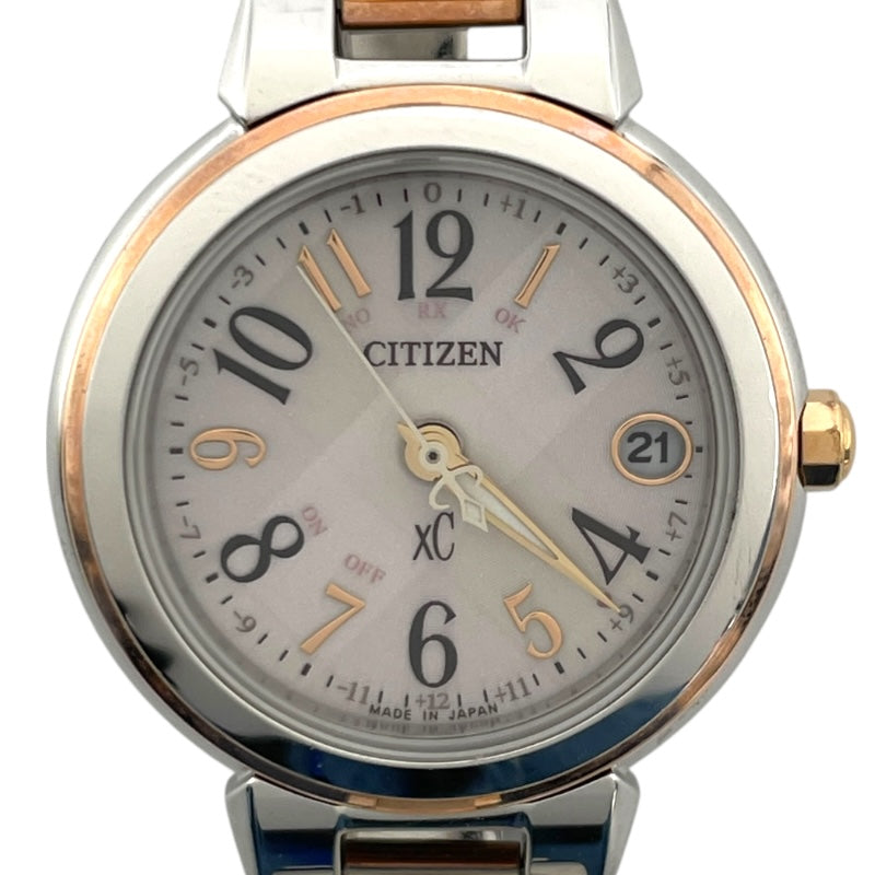 シチズン CITIZEN クロスシー H060-T025056 シルバー GP/SS クオーツ レディース 腕時計