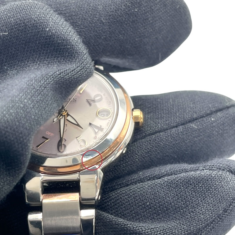 シチズン CITIZEN クロスシー H060-T025056 シルバー GP/SS クオーツ レディース 腕時計