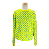 ルイ・ヴィトン LOUIS VUITTON モノグラム総柄スウェートシャツ H0Y87W イエロー コットン メンズ 長袖シャツ