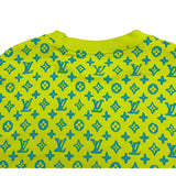 ルイ・ヴィトン LOUIS VUITTON モノグラム総柄スウェートシャツ H0Y87W イエロー コットン メンズ 長袖シャツ