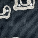 セリーヌ CELINE ストーンロゴウエスタンテディジャケット Q773580W ブラック コーデュロイ レディース その他アウター