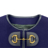 グッチ GUCCI ホースビットノーカラーコート 602562 パープル ウール メンズ その他アウター