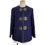 グッチ GUCCI ホースビットノーカラーコート 602562 パープル ウール メンズ その他アウター