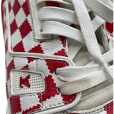 ルイ・ヴィトン LOUIS VUITTON ×NIGO トレイナーラインダミエスニーカー BM0291 ホワイト レザー メンズ スニーカー