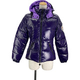モンクレール MONCLER BADIA ダウンジャケット パープル ナイロン レディース ダウンジャケット