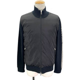 モンクレール MONCLER ニット切替ダウンジャケット ブラック ナイロン メンズ ダウンジャケット