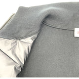 モンクレール MONCLER ニット切替ダウンジャケット ブラック ナイロン メンズ ダウンジャケット