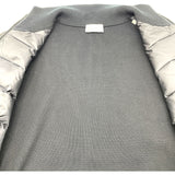 モンクレール MONCLER ニット切替ダウンジャケット ブラック ナイロン メンズ ダウンジャケット